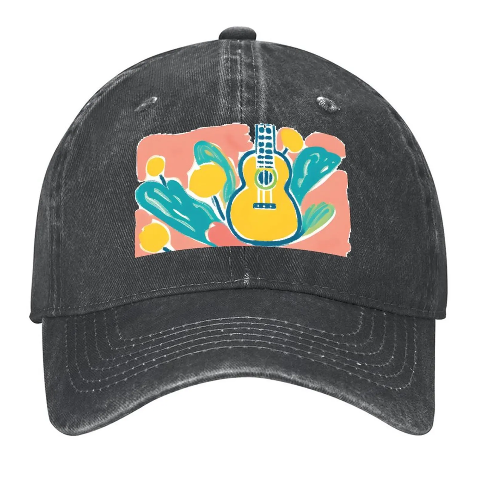 

Ukulele drawing Baseball Cap hiking hat Hat Luxury Brand Christmas Hat Designer Men's Caps Women's