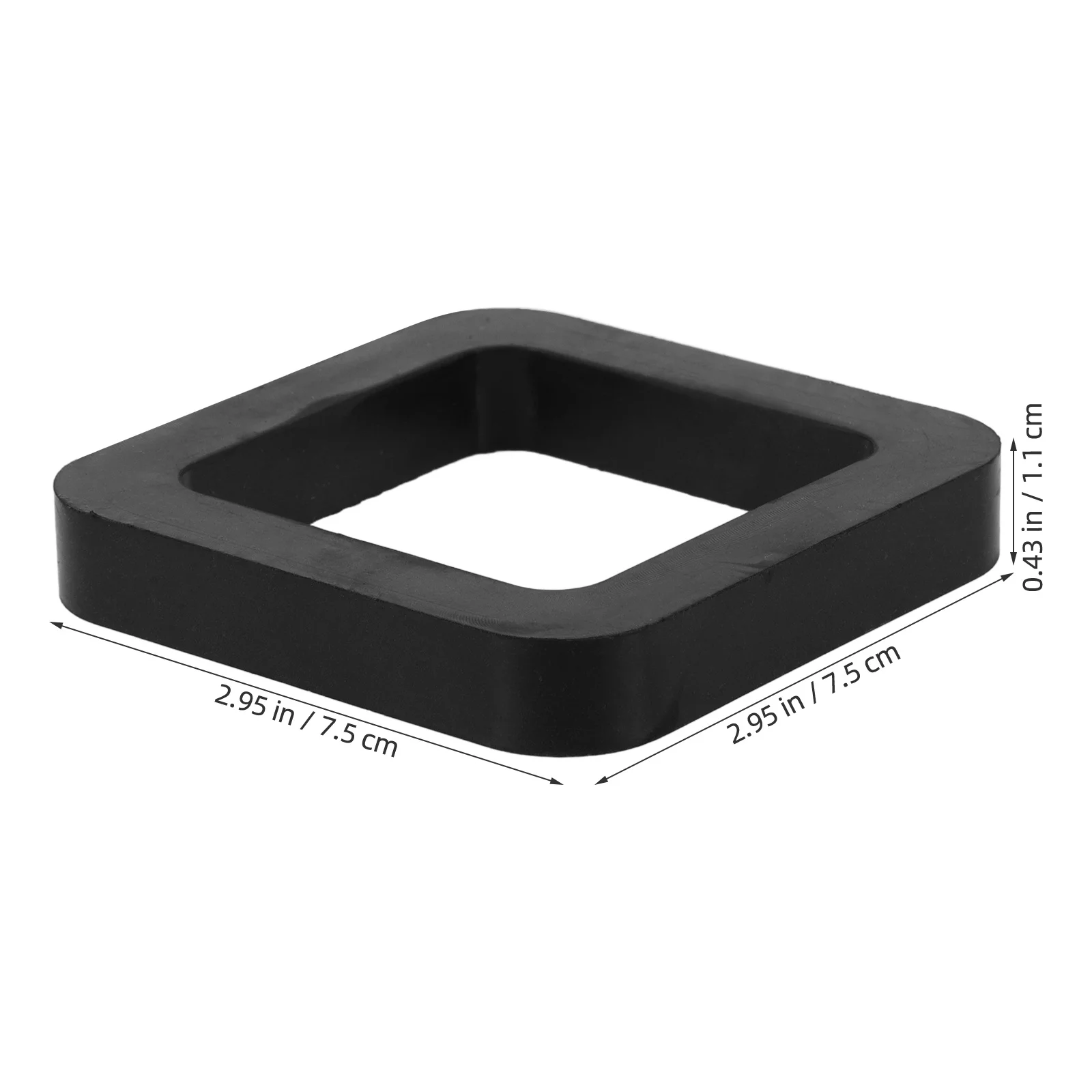 3Pcs Hitch Receiver Silence Pad Rubber Vibration Absorber for 2-Inch Trailer Hitch Noise Cancellation Rattle Reduction Damping