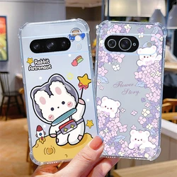 P ixel 8 Pro Happy Animal Transparent Phone Case For Google Pixel 8Pro 9Pro 8A 9ProXL 8 6Pro 6A 7 7Pro 9 6 7A Cover