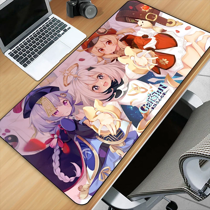 Game Genshin Impact Art HD Printing XXL Mouse Pad Gamer Accessory Hot Large Desk Pads Computer Lock Edge Keyboard Non-slip Mat