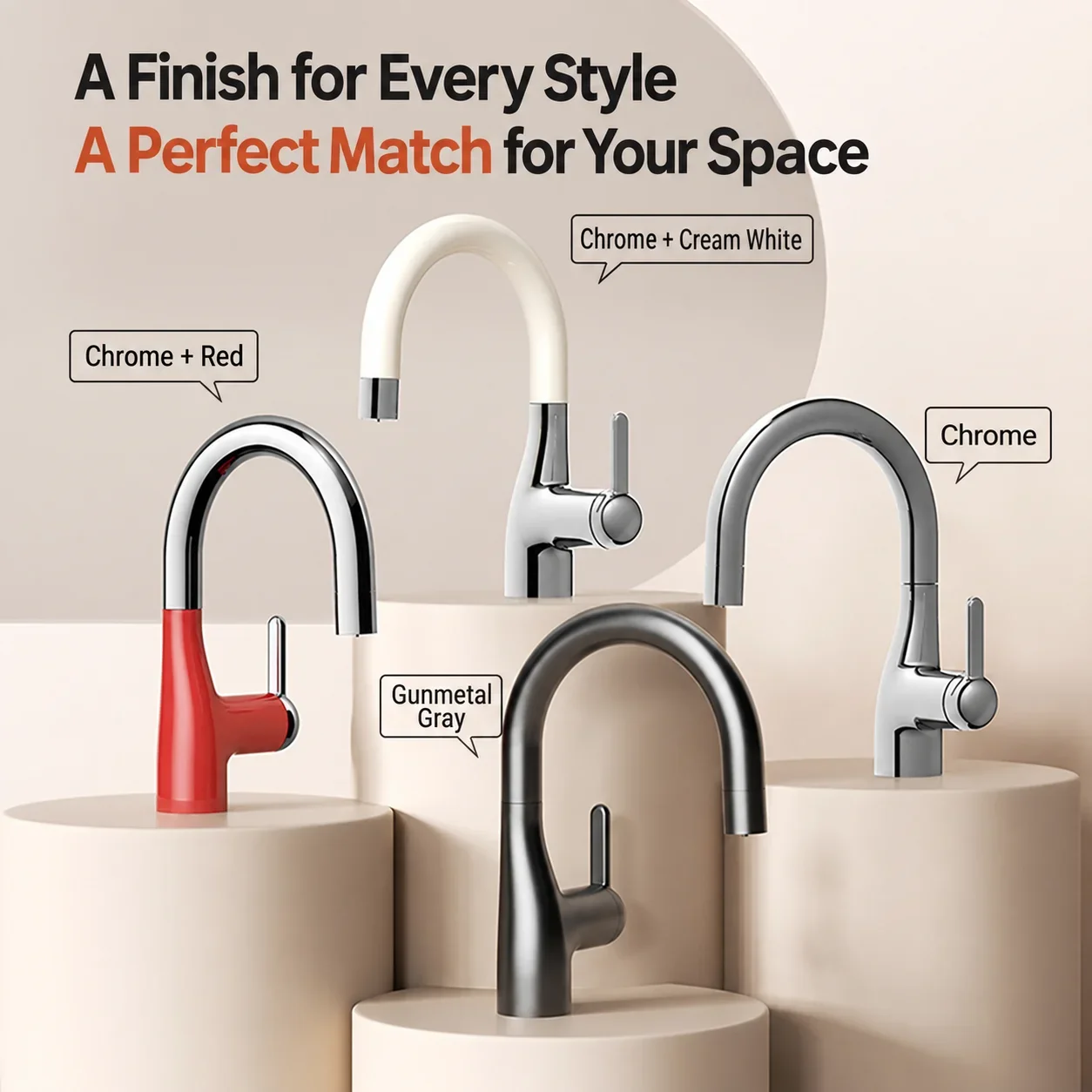 Cream White Brass Bathroom Faucet Pull Out Hot Cold Basin Mixer Tap 360 Swivel Vanity Sink Hidden Flip Spray