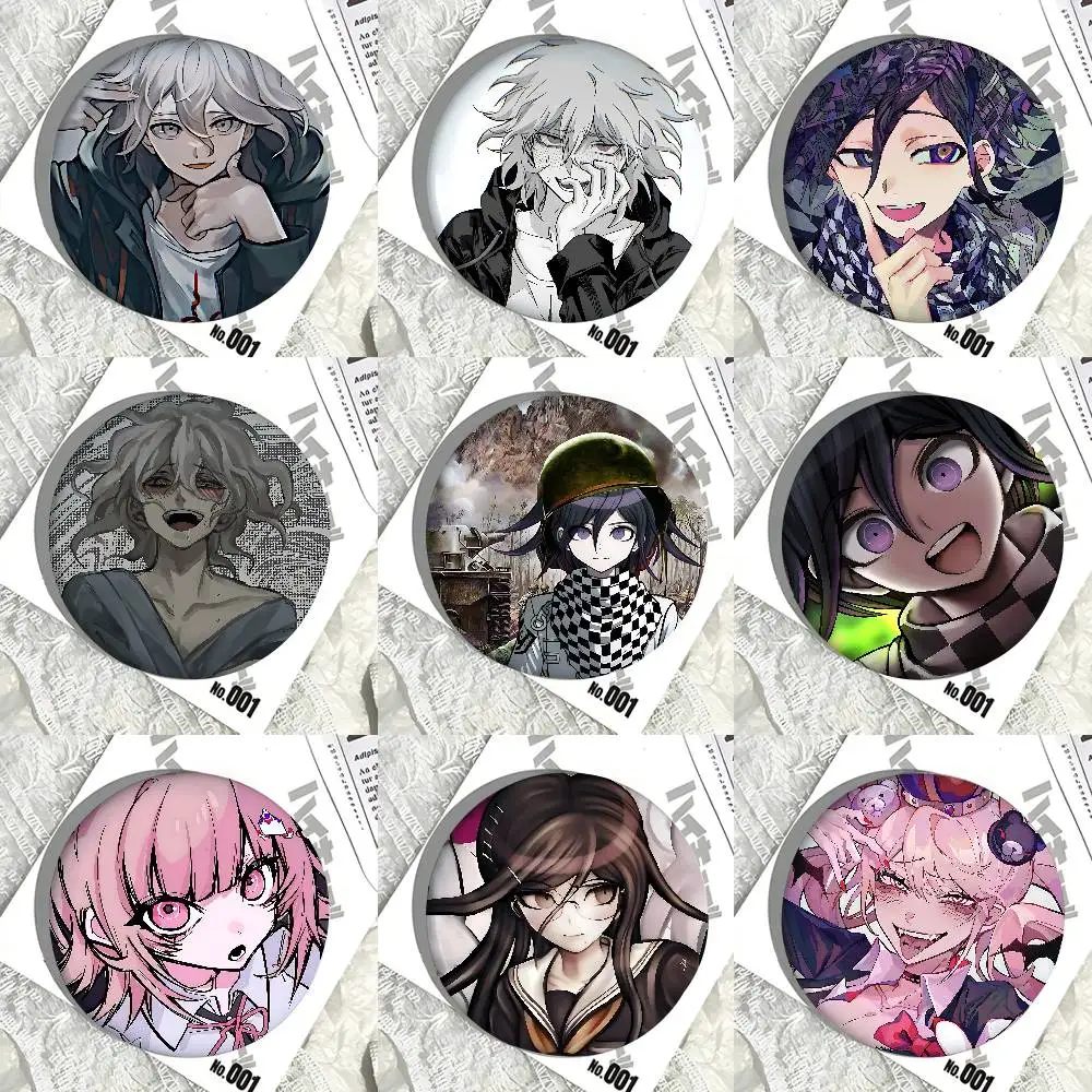 

Anime D-Danganronpas-Cute Badges Button PinsBrooch Creative Funny Quotes Badge Clothes Backpack Jewelry Gift For Kids Friends