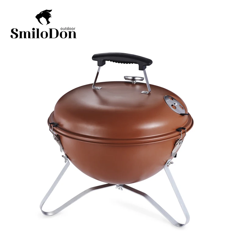 Smilodon-Portable Outdoor BBQ Grill Grill Ball Oven Rotissot Stove Charcoal Grill Camping Supplies Cookware