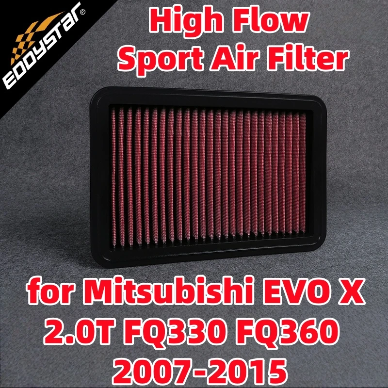 

High Flow Sport Air Filter for Mitsubishi EVO X 2.0T FQ330 FQ360 2007-2015 Washable Racing Intake Filters