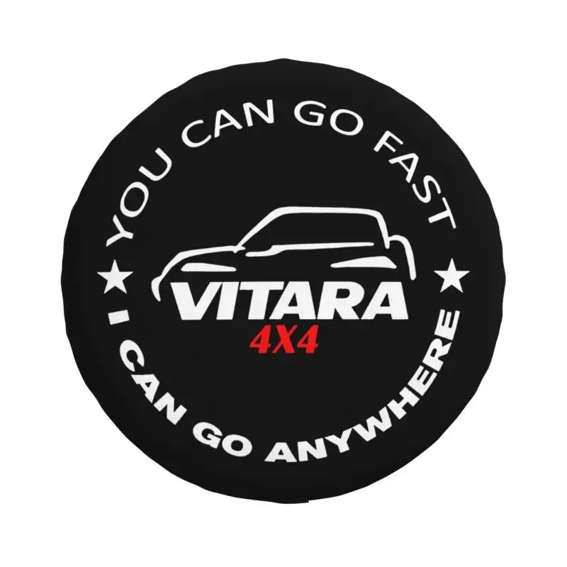 Custom Go Adventure Off Road Tire Cover 4WD 4x4 RV Spare Wheel Protector for Vitara Jeep Grand Cherokee 14