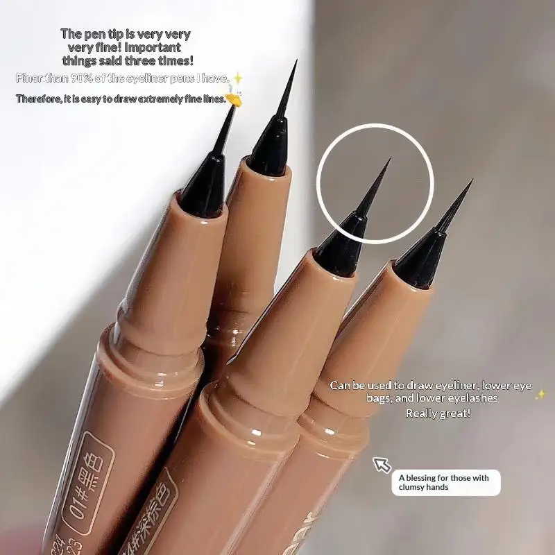 Gege beer vloeibare eyeliner pen waterdicht blijvend liggend zijderups eyeliner potlood veegvast snel en soepel drogen ogen make-up