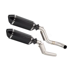 For Honda VTR 1000 1997-2006 VTR1000F Firestorm VTR1000 Escape Slip-on Motorcycle Exhaust Muffler With High Level Mid Link Pipe