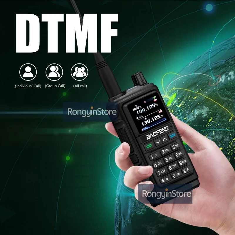 1/2 упаковки BAOFENG UV-17H GPS многодиапазонная портативная любительская радиостанция с 99 каналами NOAA DTMF литий-ионная батарея рация двусторонняя радиостанция