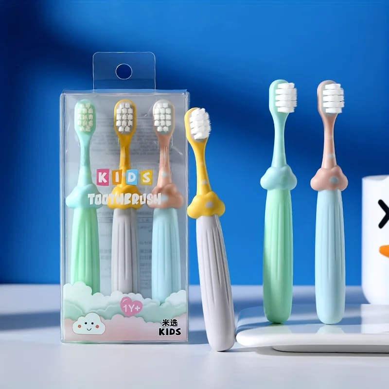 

Pack of 6, Random Colors, Cloud-Shaped Toothbrushes, Children's Soft-Bristle Toothbrushes with Cute Cartoon Cloud Designs and Non-Slip Handles, Deep Cleaning Without Hurting Gums, Gentle Toothbrushes, Great Gift Items