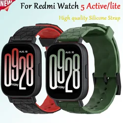 20mm 22mm High quality Silicone Strap for Redmi Watch 5 Active/lite Smart Bracelet Replacement Wristband for Redmi Watch 5 Lite