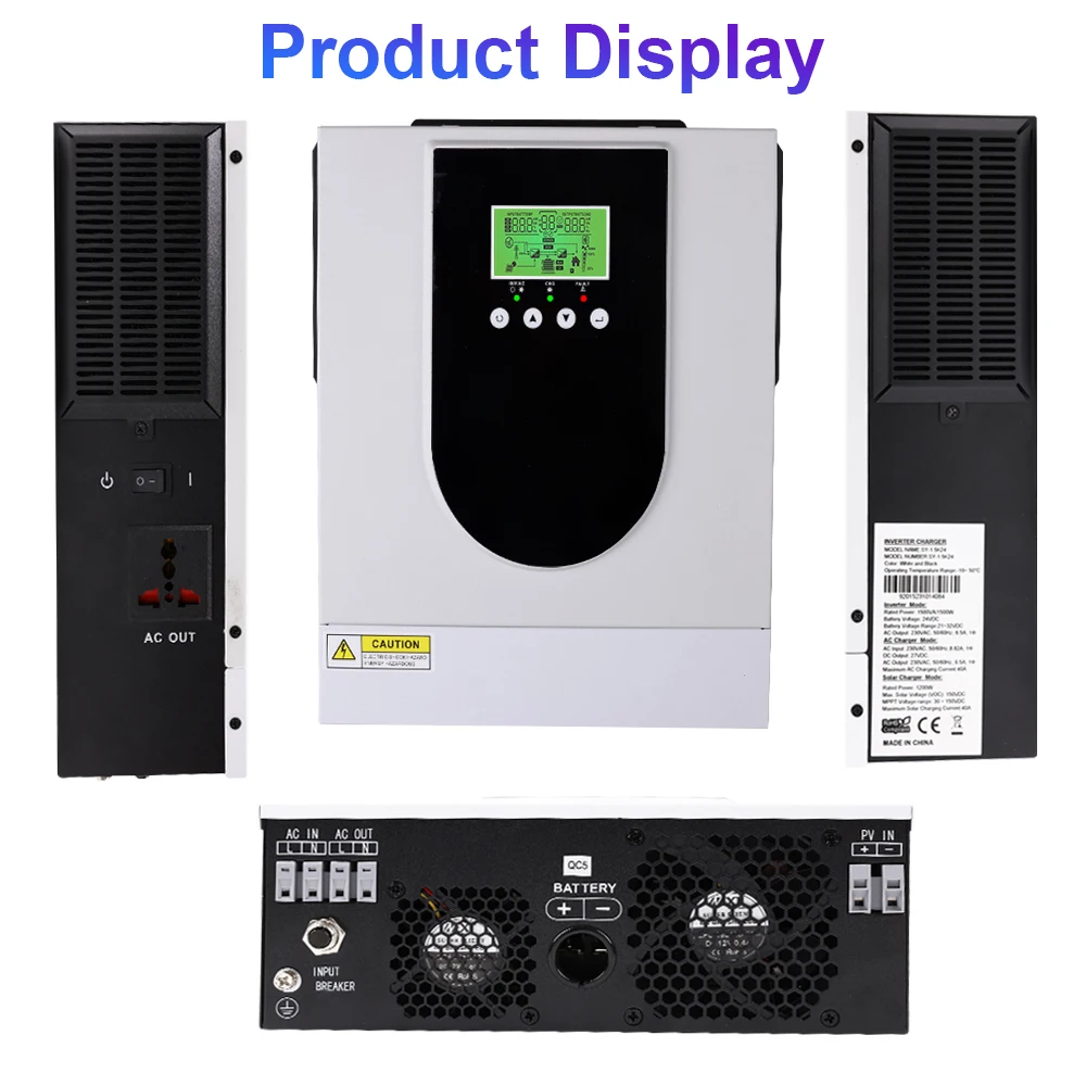 1-1.5kW Pure Sine Wave All-in-One Solar Inverter with Controller, Home Energy Storage System