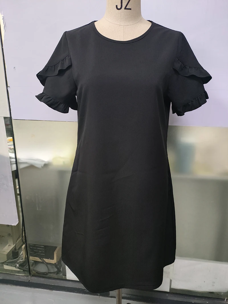 ชุดเดรสยาวสไตล์โบฮีเมียนลำลอง แขนระบาย ลายดอกไม้สดใส มีกระเป๋า ทรงหลวม ใส่สบาย เหมาะสำหรับฤดูร้อนและชายหาด