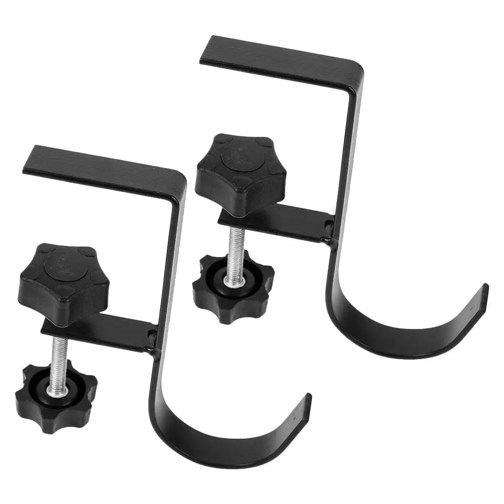 

2pcs Desk Hooks Under Desk Hook for Hanging Backpacks H bags Stainless Steel Clamp on No Damage Office Student ganizers