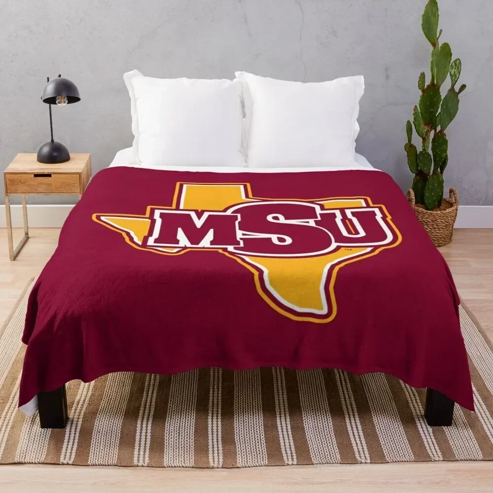 

Midwestern State University Throw Blanket Multi Purpose Soft Warm Blanket for Home Travel