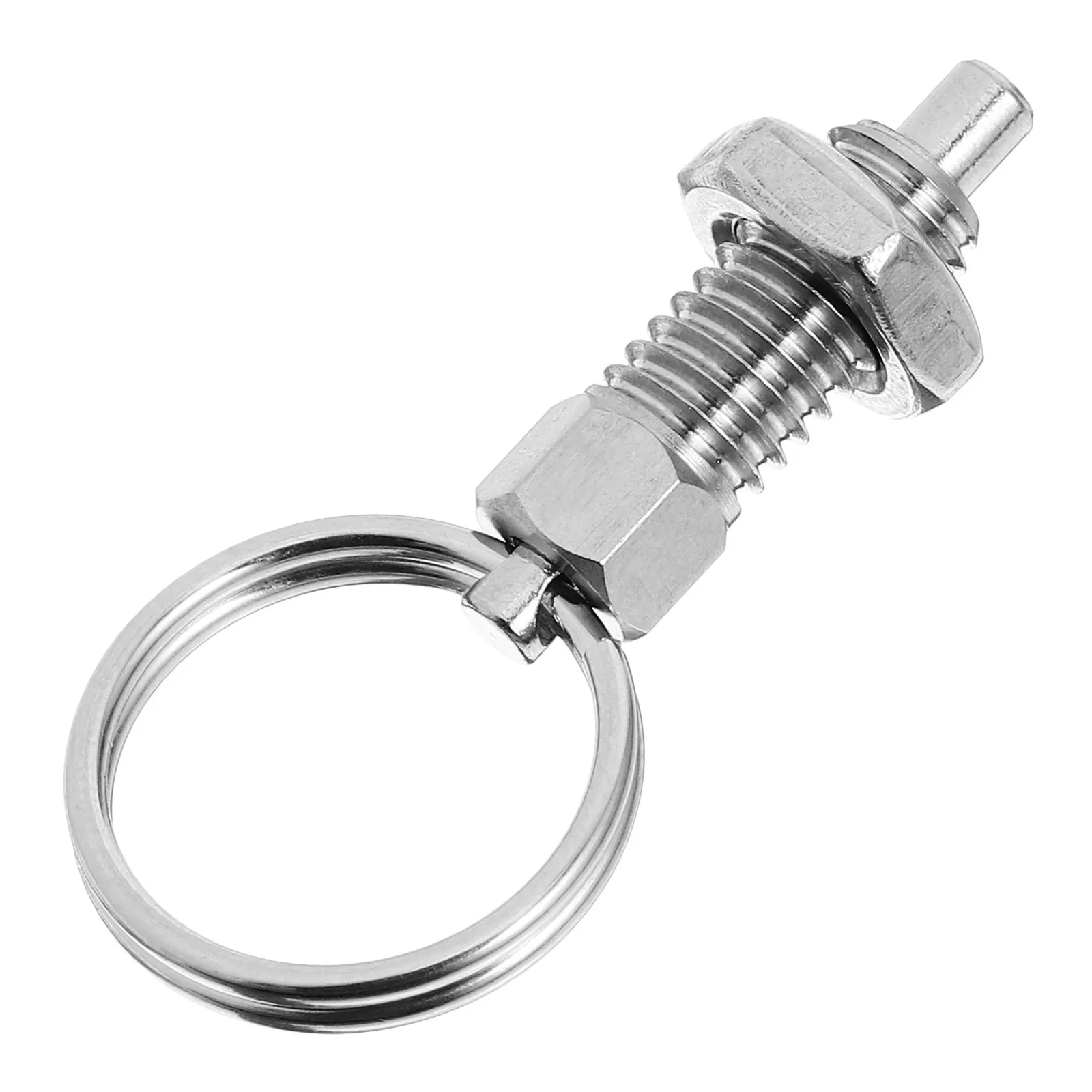 Self Locking Spring Plunger Pull Pin Stainless Steel Heavy Duty Positioning Latch for Trailer Ramp Gate Hinge Dump Trailer