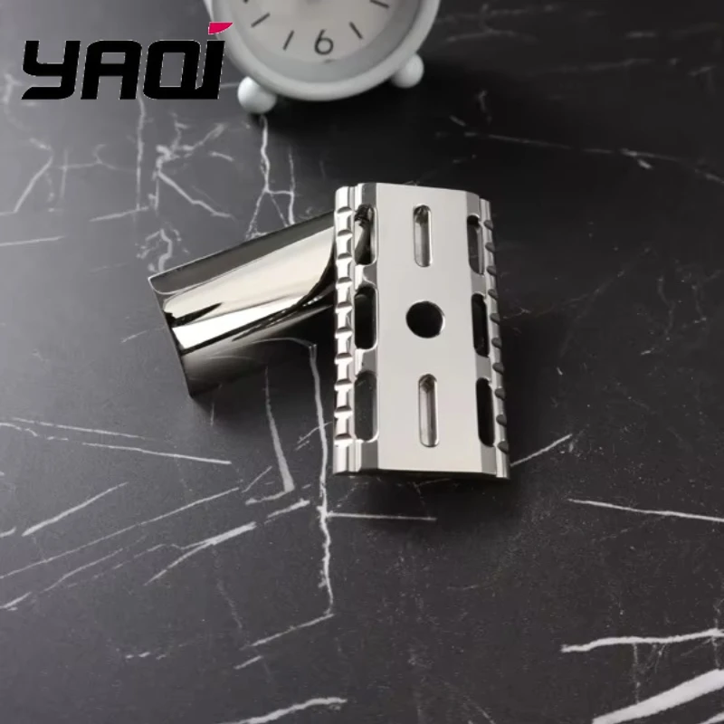 

Головка для влажного бритья YAQI Thalia Double Edge для мужчин, из нержавеющей стали, с полированной отделкой, аксессуар для бритья