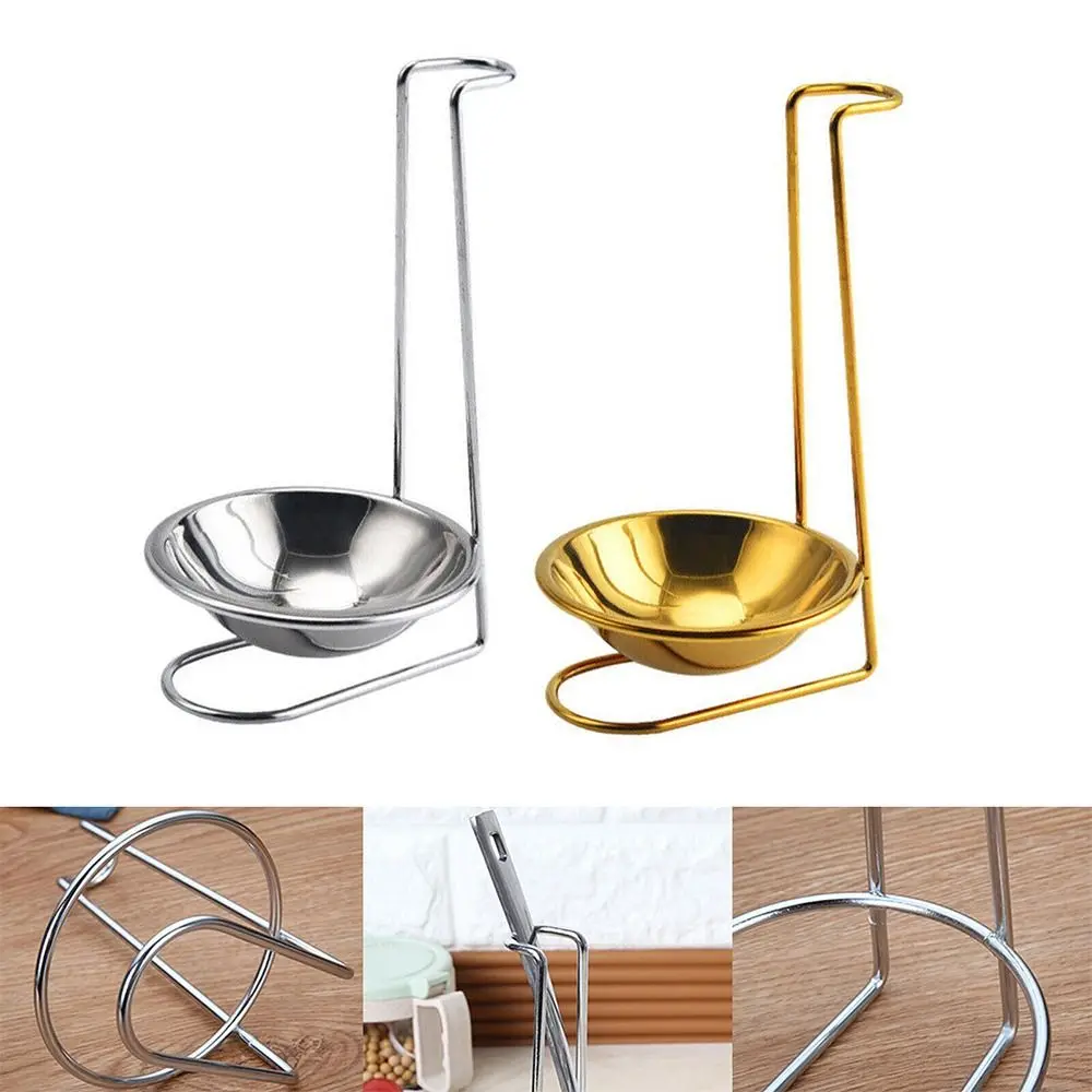 304 Stainless Steel Single/Double Ladle Vertical Spoon Utensil Rack Soup Spoon Stand Tableware Storage Shelf Kitchen Accessory