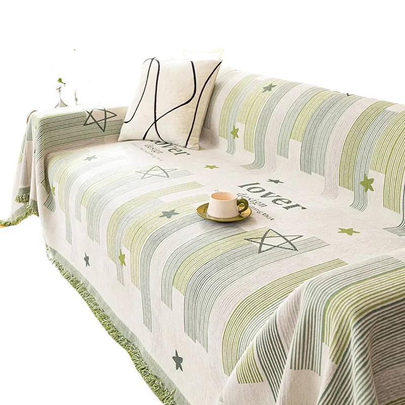 

Waffle anti-cat scratch sofa cover, all-season cover, all-inclusive non-slip pad towel, blanket