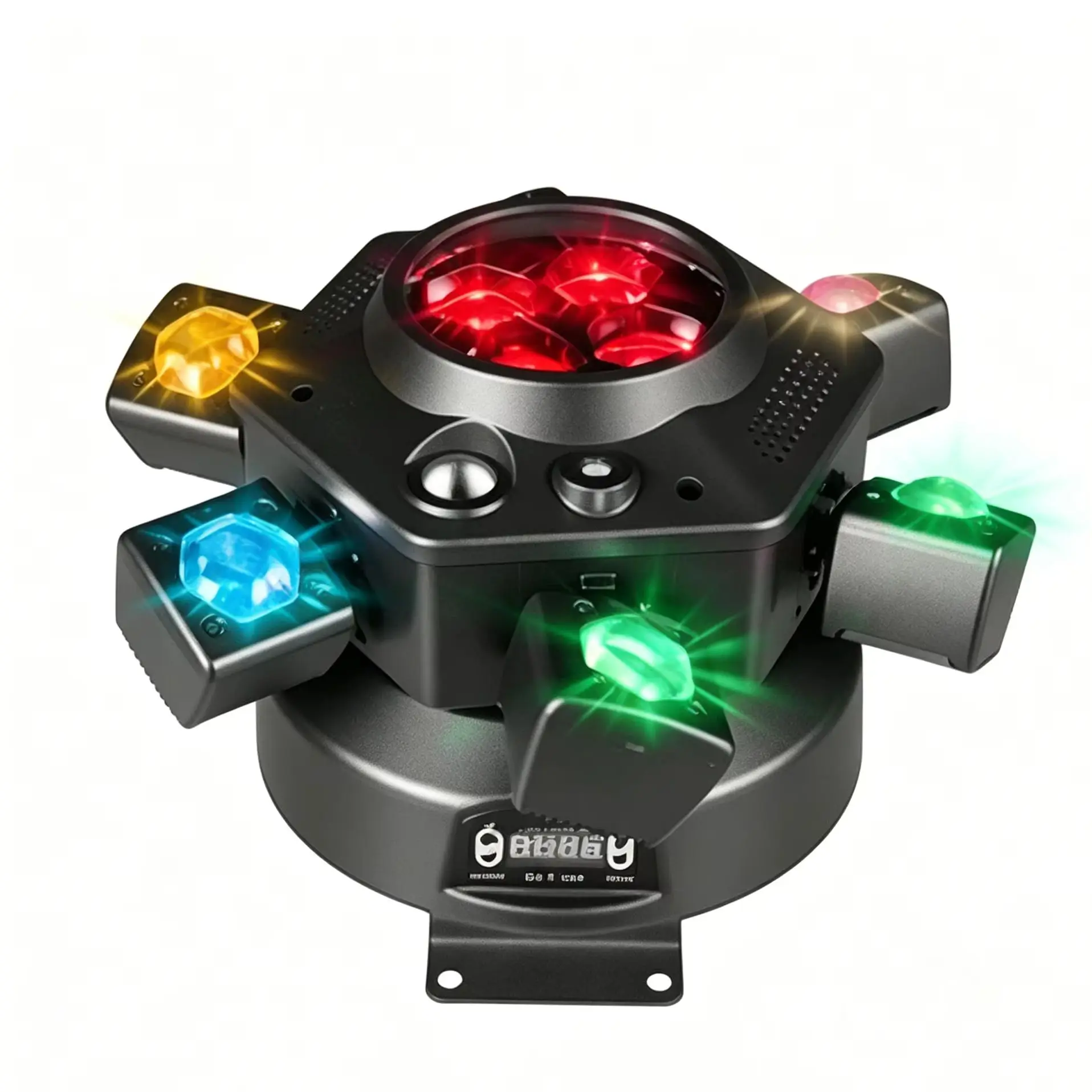

150W 6-Arm Moving Head LED Light, RGBW 4-in-1 with Beam Wash Zoom, DMX512 Stage Lighting for Party KTV Wedding