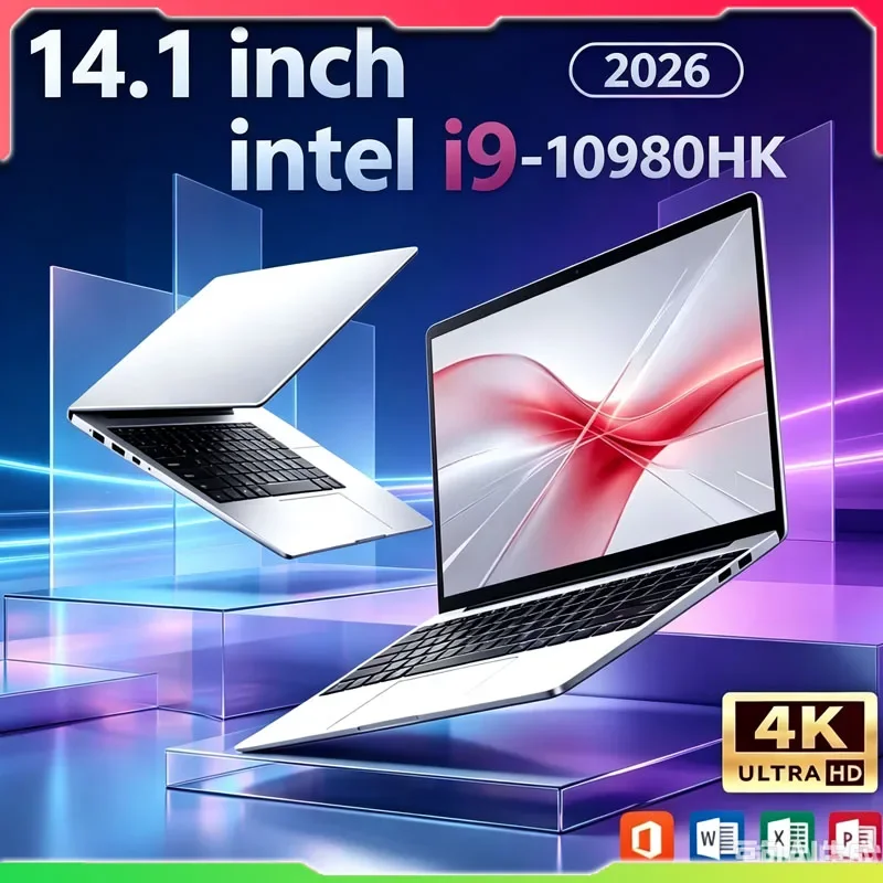 Portable 14.1 Inch Laptop Intel Core i9 10980HK 16GB DDR4 1TB 2TB SSD Gaming Notebook Computer PC Gamer Office Laptop