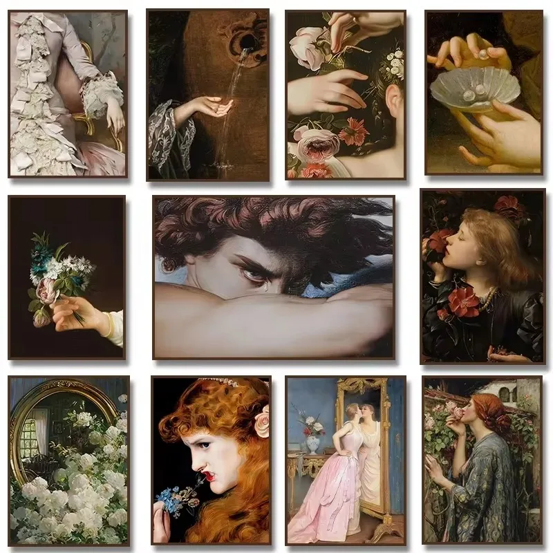 1000 Pieces Jigsaw Puzzle Vintage Woman Portrait Baroque Moody French For Adults Beginner Weekend Fun Family Activity
