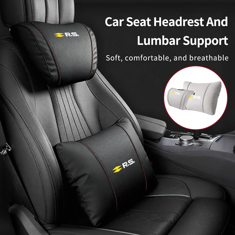 Car Seat Headrest Lumbar Support Neck Pillow Waist Cushion Backrest For Renault Koleos Kadjar Scenic Megane Sandero Grand Sill G