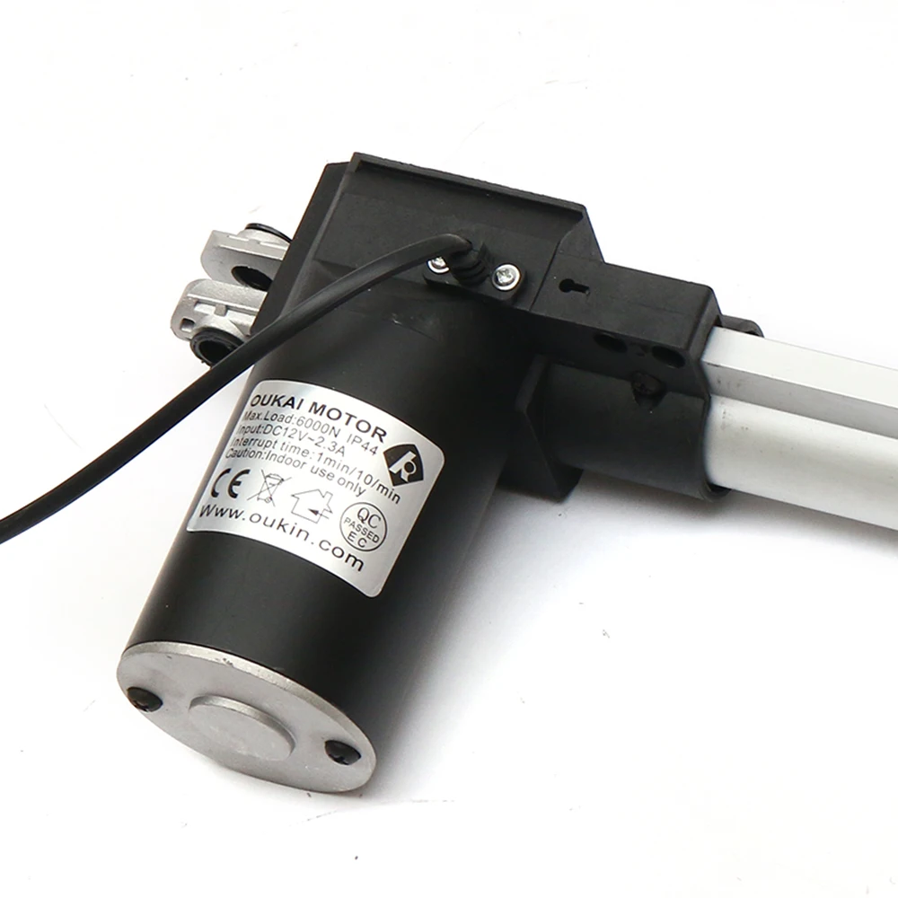 Electric Linear Actuator 12V DC 1320LBS(6000N) 20inch(500mm) Electric Motor Permanent Magnet Motor