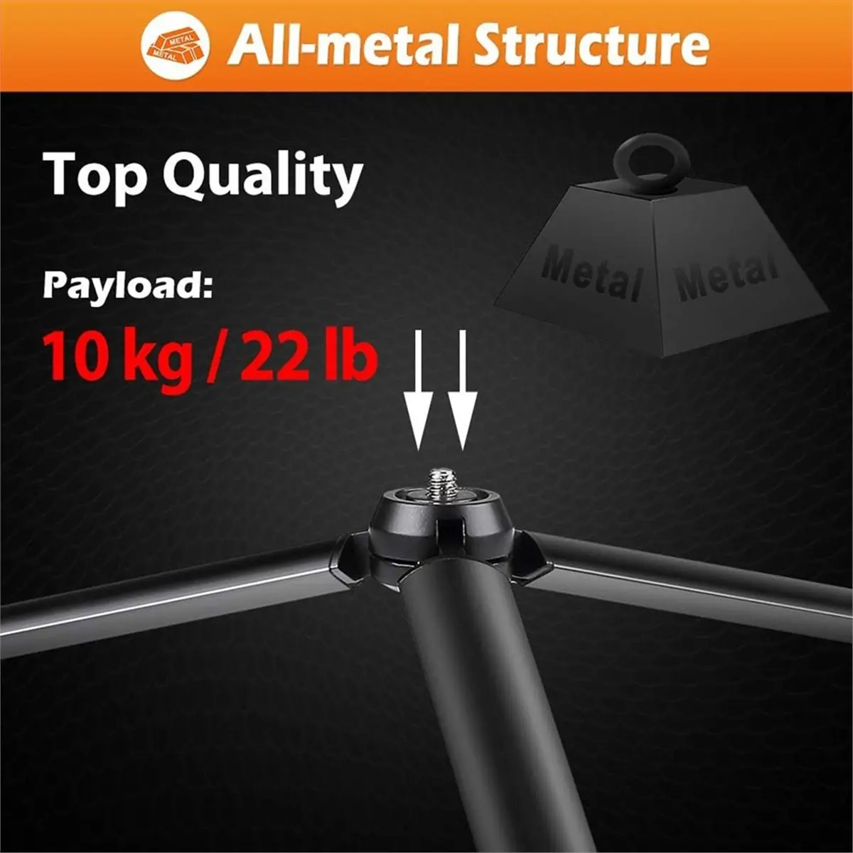 TCE Mini Desktop Tripod with 1/4 Inch Stand for Smooth 4 DSLR Camera Video Camcorder Aluminum Alloy Holder with Wrench