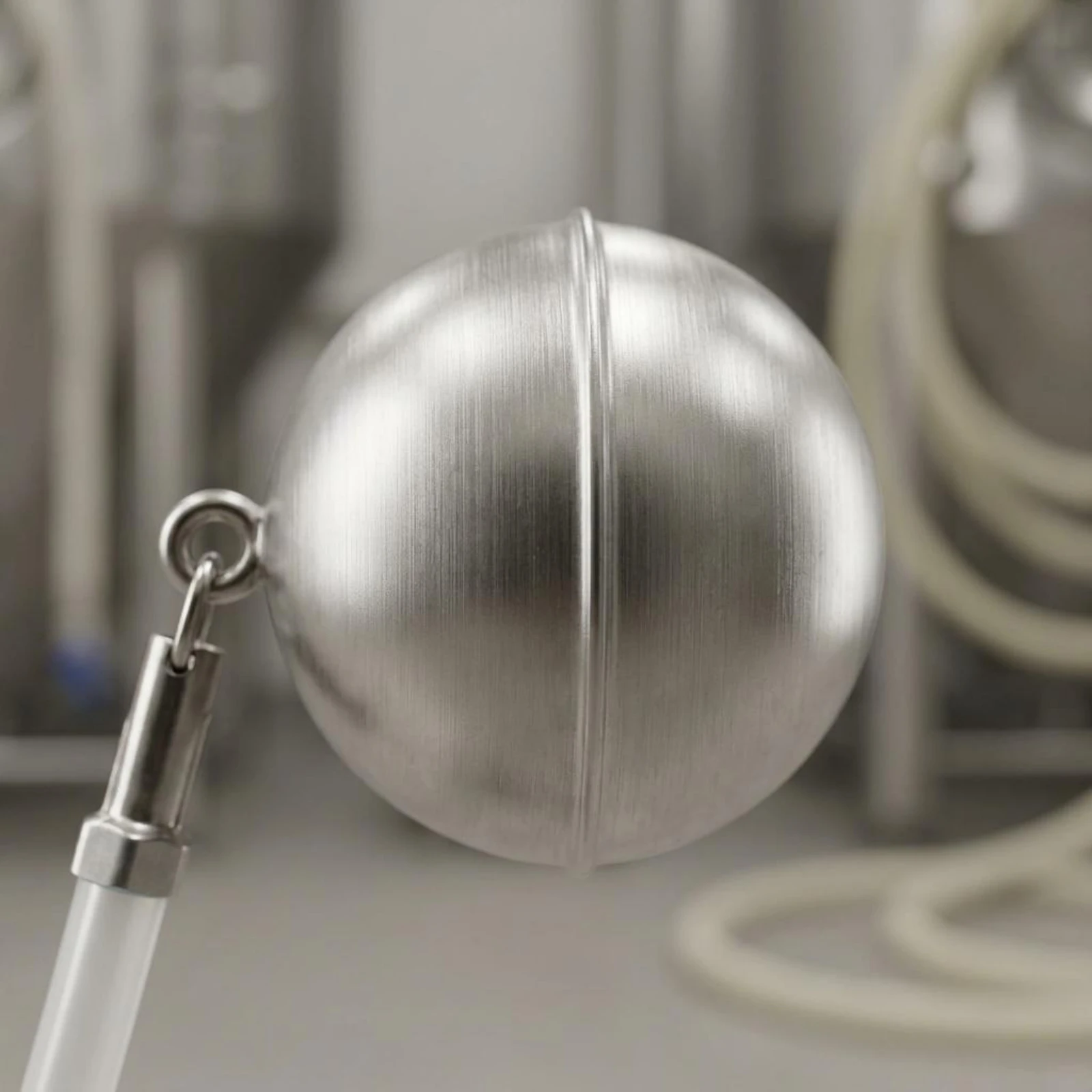 

Buoyant Ball Tube Assembly Transparent Floating Ball Immersion Tube Silicone Beer Tubing Stainless Steel Keg Accessory Easy To