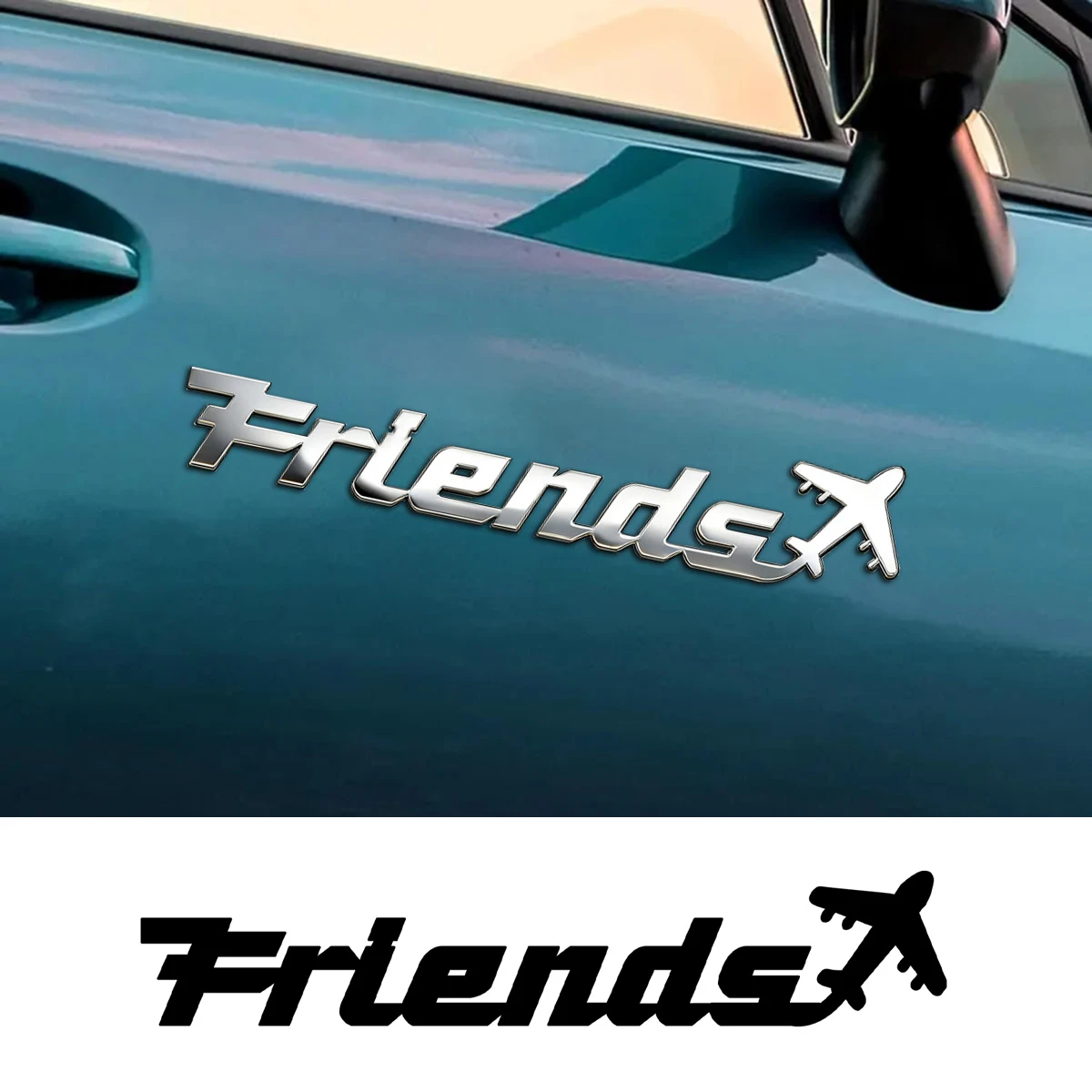 

New Cool Aircraft Custom Art Text Car Holder Sticker Turbocharged Turbo Metal Steel 3D Badge Car Decor Accessories Rear Marked