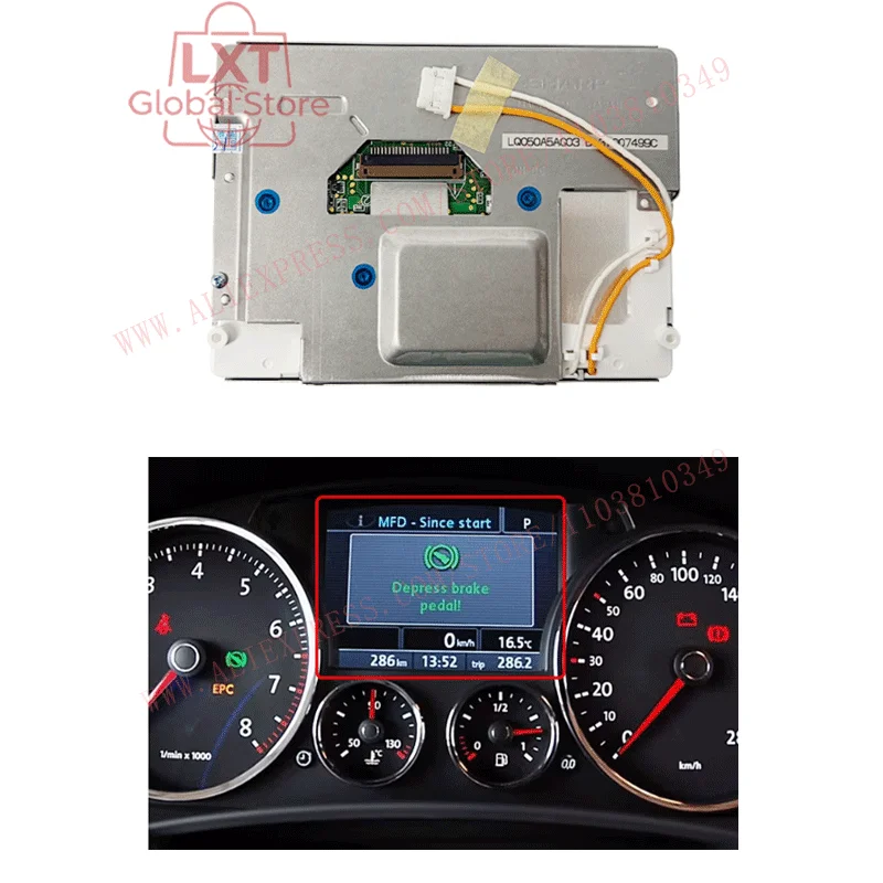 LQ5AW136 LQ5AW136T LQ5AW136R LQ050A5AG03 LQ5AW126 LQ5AW116 400-00038-05 5 Inch Screen For V--W Me-rce--des Posche car Instrument
