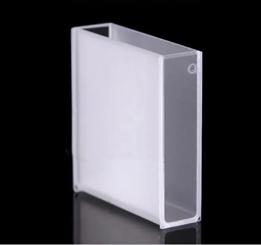 40mm JGS1 Quartz Cuvette Cell With PTFE Lid For Uv Spectrophotometers