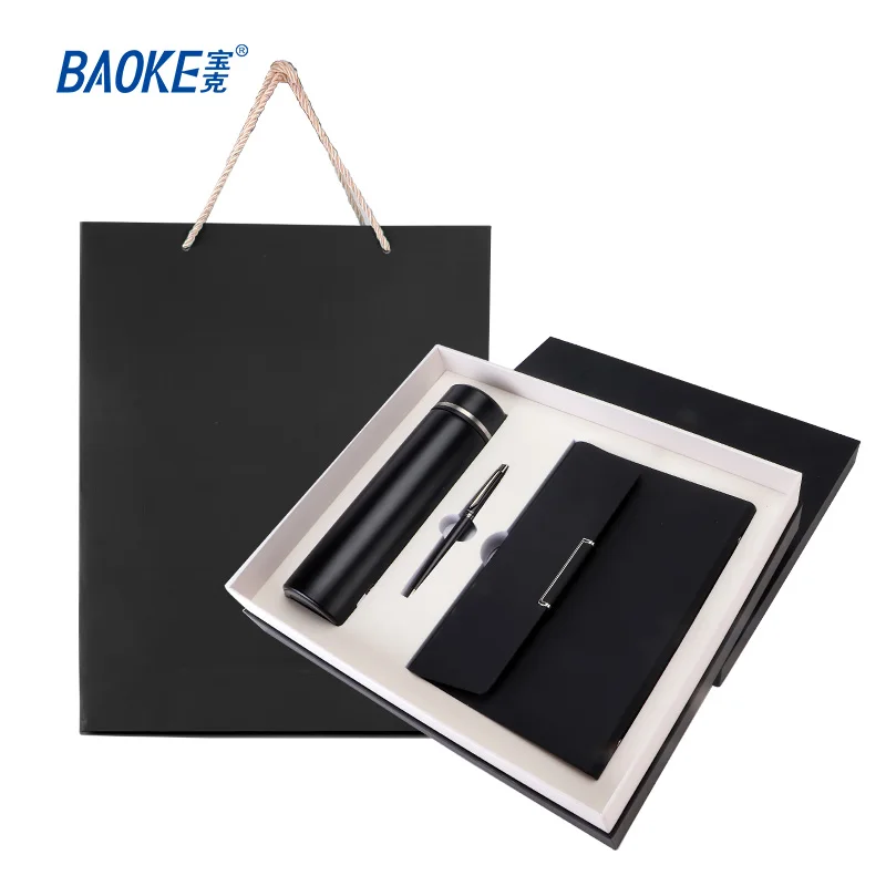 BAOKE T15 Exquisite Gift Box Set 4 Colors (Metal Gel Pen+Notebook+Vacuum cup）