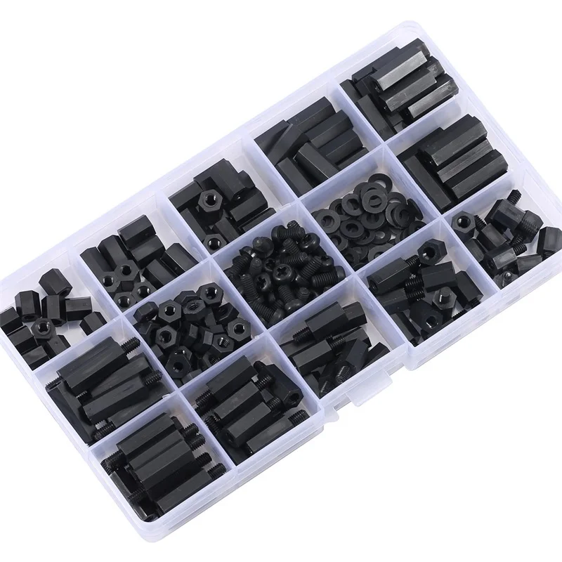 M2 M2.5 M3 M4 M5 M6 Nylon / Brass Male Female Hex / Round Column Standoff Support Spacer Pillar Screw Nut For PCB Board Kit