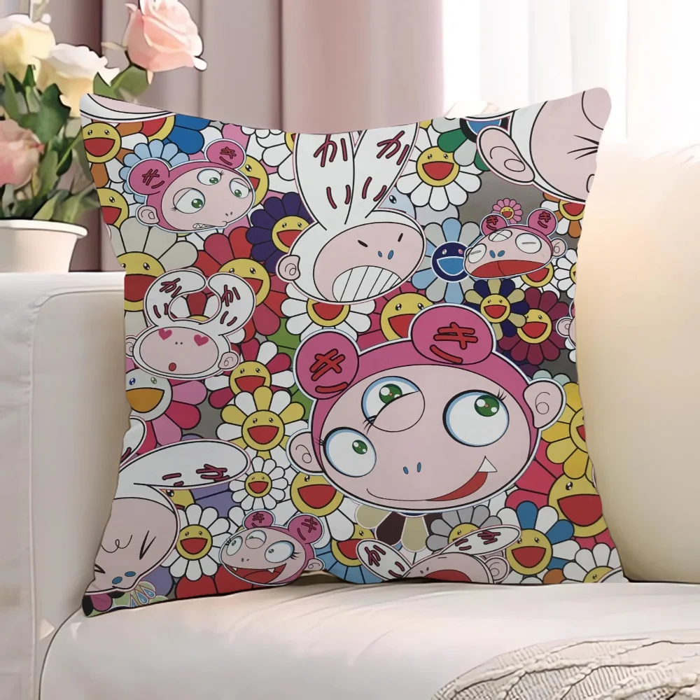 T-Takashi MurakamiS Cushions Cover 45*45 Chair Cushion Decorative Pillowcase for Pillow Pillowcases 40x40 Short Plush Covers