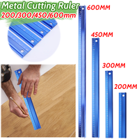 20CM 30CM 45CM 60CM Cutting Ruler Metal Craft Safety Ruler Anti Slip Aluminum Alloy Multifunctional Protective Ruler Metal Ruler