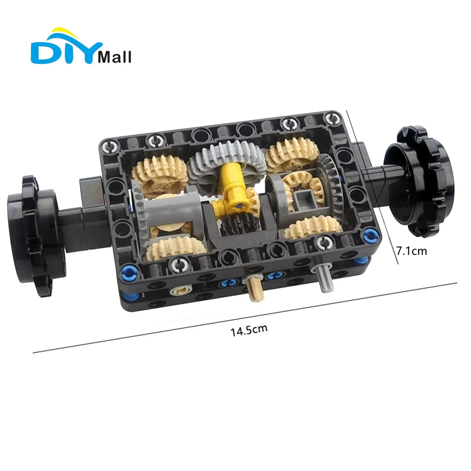 MOC-19788 Tank Remote Control Steering System Building Blocks Kit with L Motors 66pcs ABS Educational STEM Toy