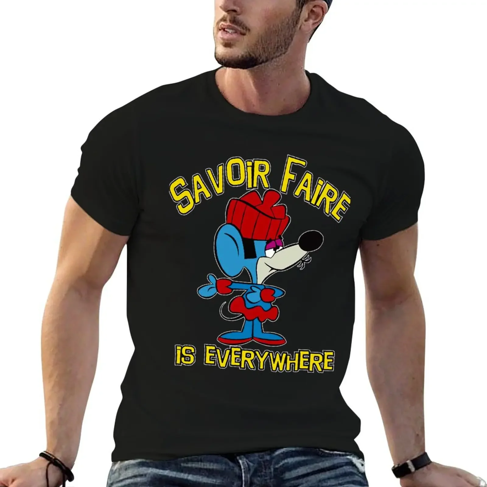 Savoir Faire T-Shirt Funny t-shirts croswit shirt man blue lock heavy weight t shirts for men