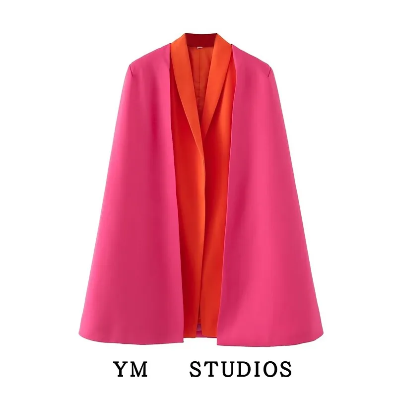 

Женский открытый кардиган Street Sle, комплект из двух предметов, свободная верхняя одежда Color Blo, весна 2023, длинное све