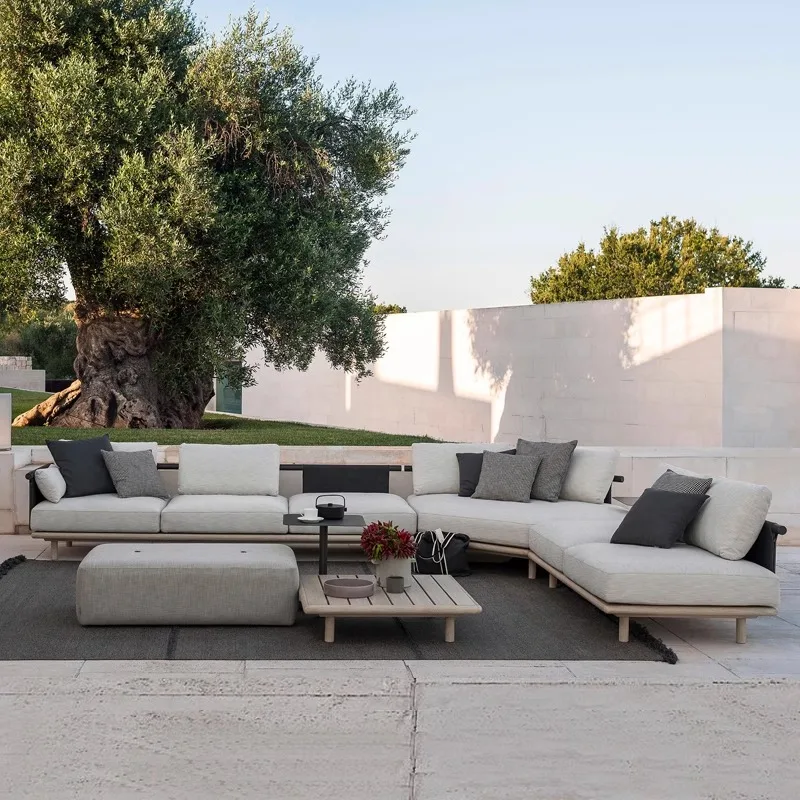 

Outdoor sofa hotel waterproof sun-proof hotel rattan sofa casual simple courtyard living room garden open-air furniture