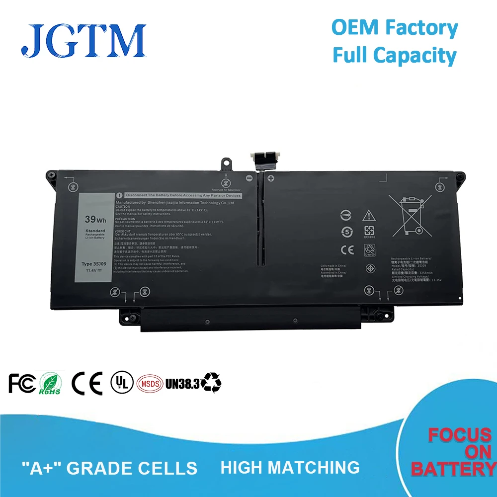 

Original Quality 35J09 0YJ9RP 009YYF JHT2H 04V5X2 0HRGYV 07CXN6 Battery For Dell Latitude 7310 7410 laptop Battery