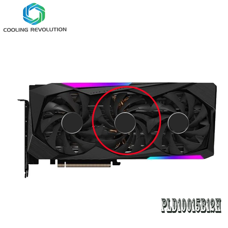 Imagem -04 - fã de Gráficos para Gigabyte Aorus Geforce Rtx 3060 ti Rtx 3070 Mestre Pld10015b12h Dc12v 0.55a Rtx3060 ti Rtx3070