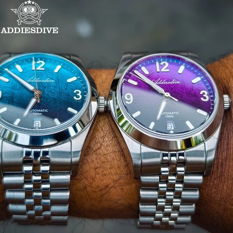 ADDIESDIVE New Automatic Mechanical Watch AD2547 Top Brand Sapphire Glass Men Wristwatch Luminous 100m Waterproof Sports Watches