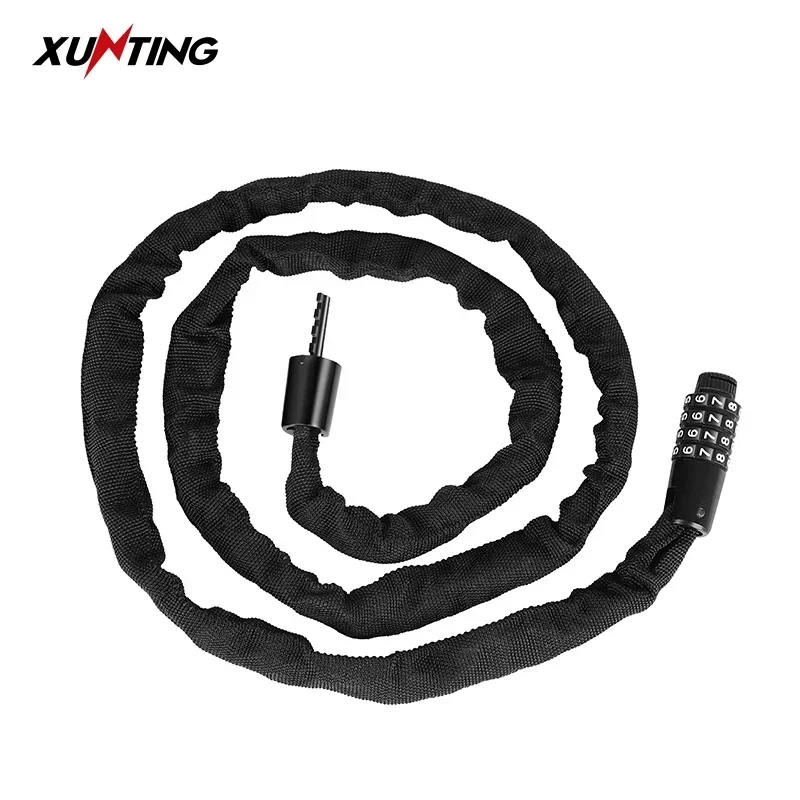 Xunting Bike Lock Secure Your Ride Equipment 4 Digit Combination Anti-theft Carbon Lock Mount MTB Bike Accessories