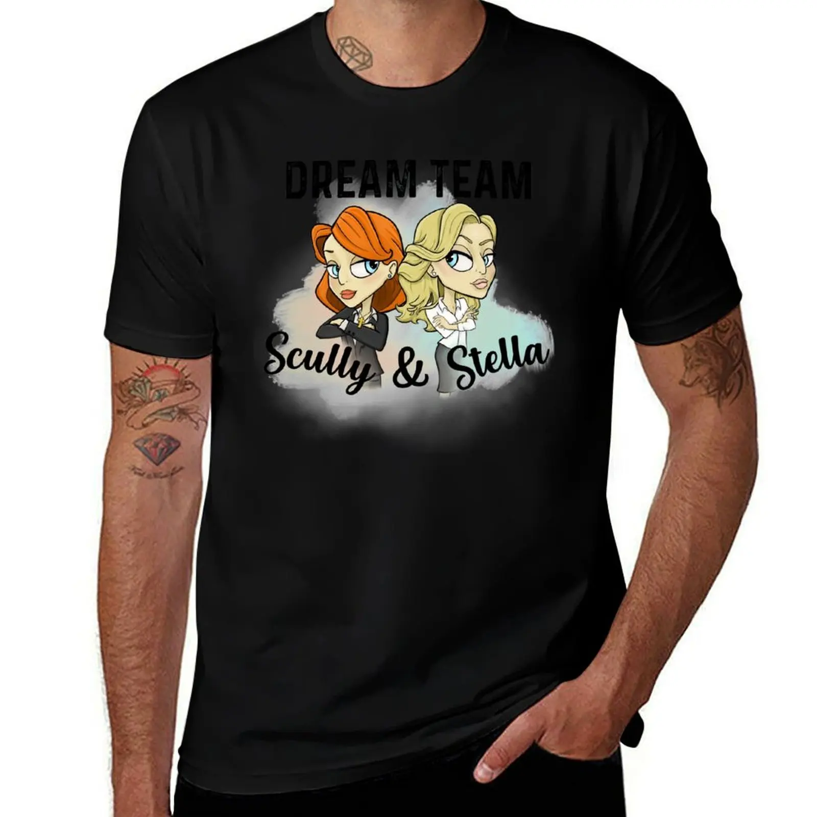

T-Shirt men luxury 100% dream Scully and Stella t man team: t shirt cotton Gillian Anderson shirt the