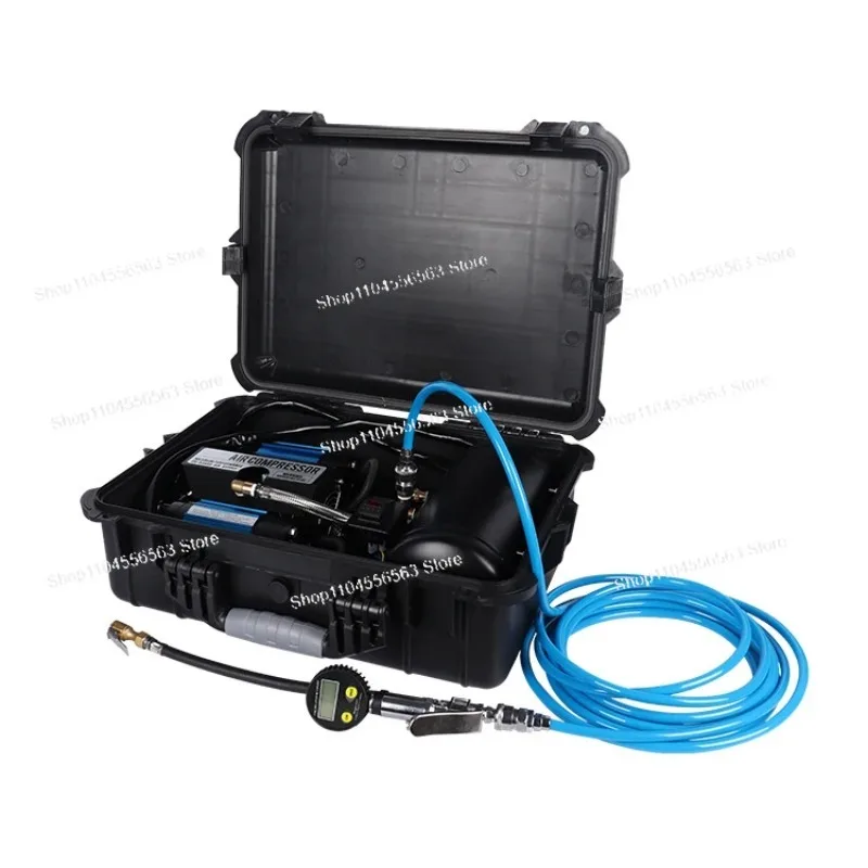 Heavy Duty Double Cylinder Car Air Compressor 4x4 Tire Inflator for Vehicle Tires Garage Tools