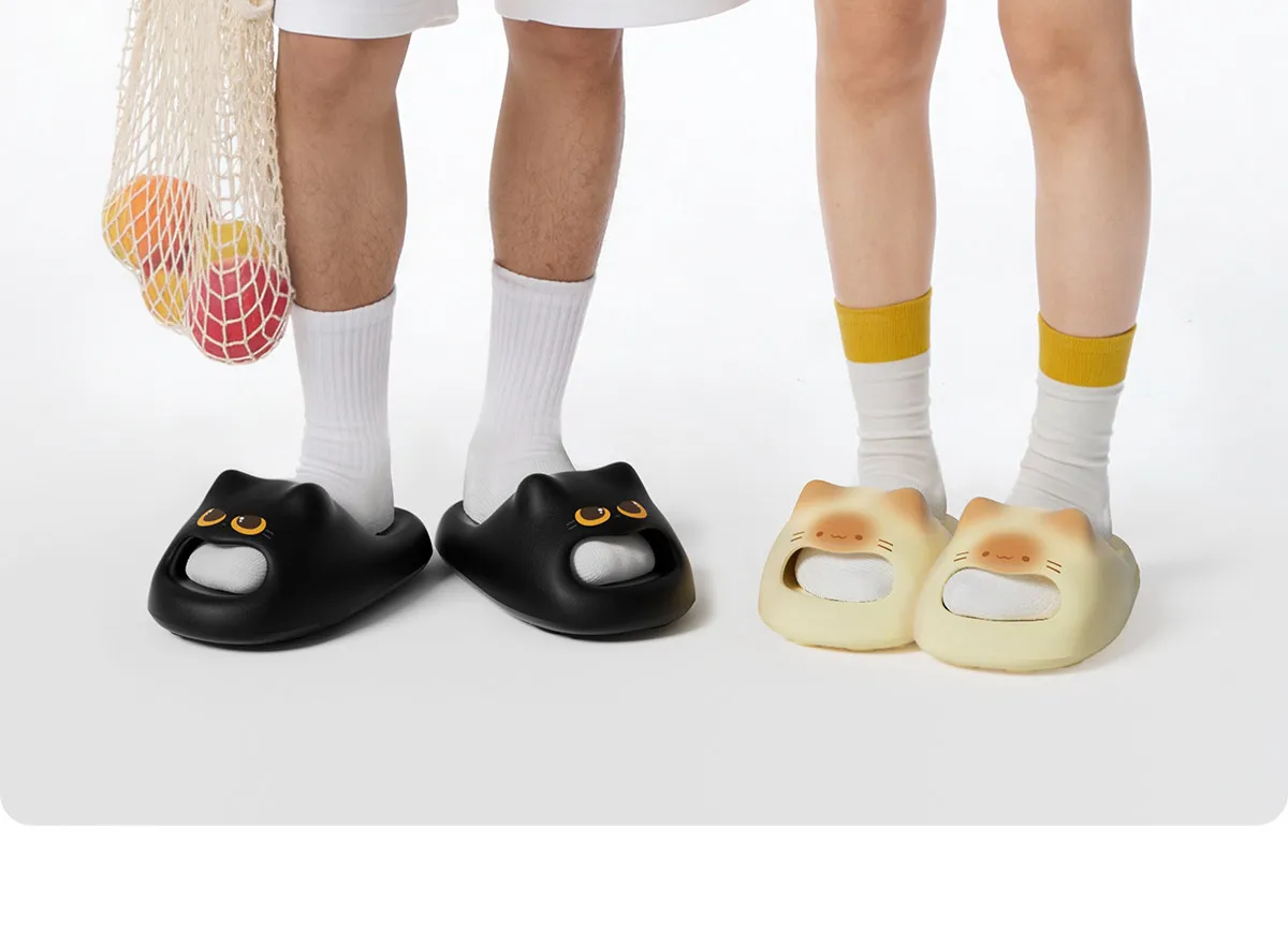Neue 3D Katzenpfoten-Slipper für Damen, Sommer-Mules, Clogs, wasserdichte EVA-Hausschuhe, Innen- und Gartenschuhe, Unisex-Kätzchen-Slipper – Detail 21