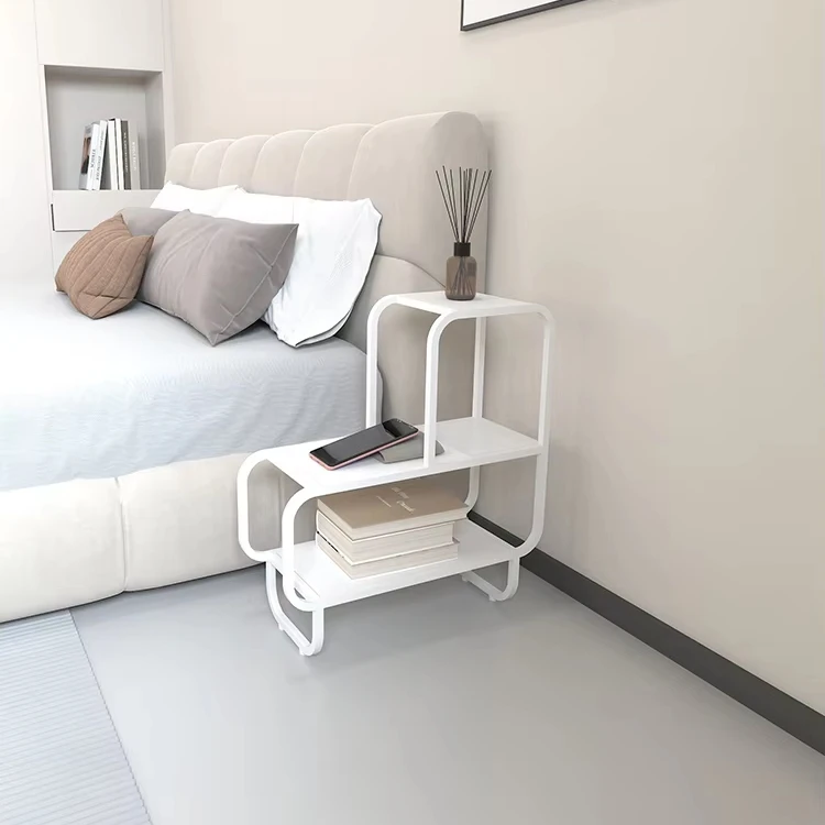 

20cm Modern Mini Storage Rack Cabinet Super Narrow Bedside Table For Bedroom And Living Room Nightstand Substitute