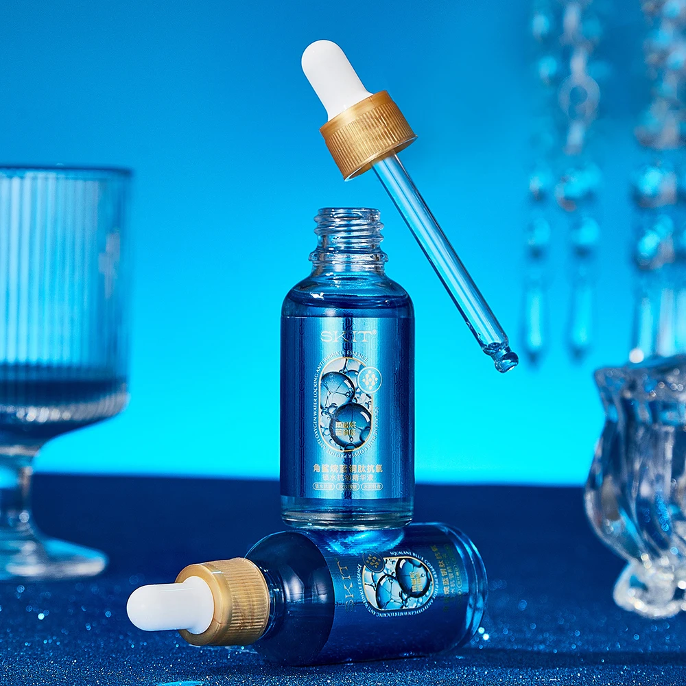 

Squalane Blue Copper Peptide Antioxidant Essence Skin Rejuvenation Moisturizing Nourishing Beauty Face Serum Korean Skincare