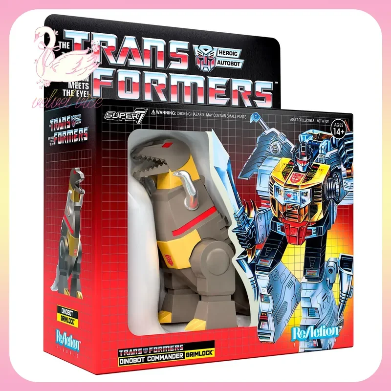 

Original Super 7 Transformers ReAction Figures Model Grimlock Unicron Optimus Primal Peripheral Collection Toy Boy Gift